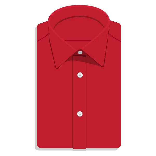 Camisa dobrada vermelha — Fotografia de Stock