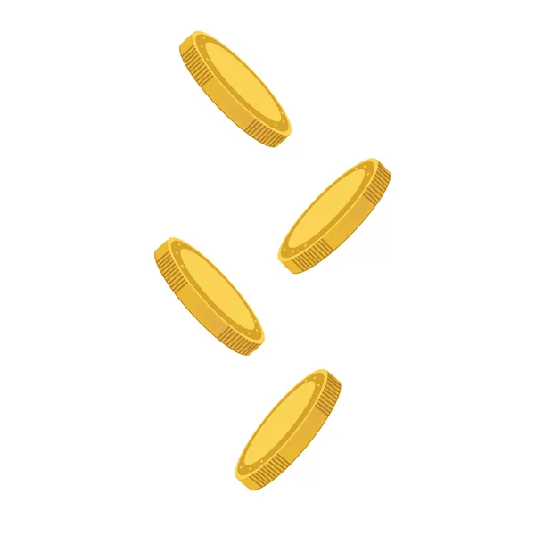 Golden coins raster — Stock Photo, Image