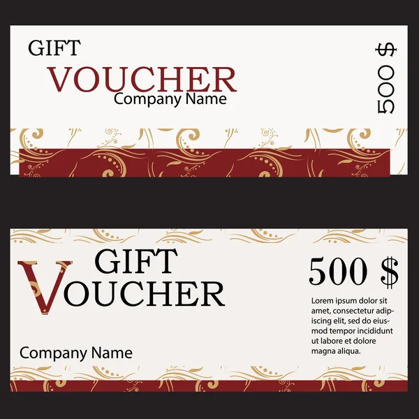 Gift voucher design — Stock Photo, Image