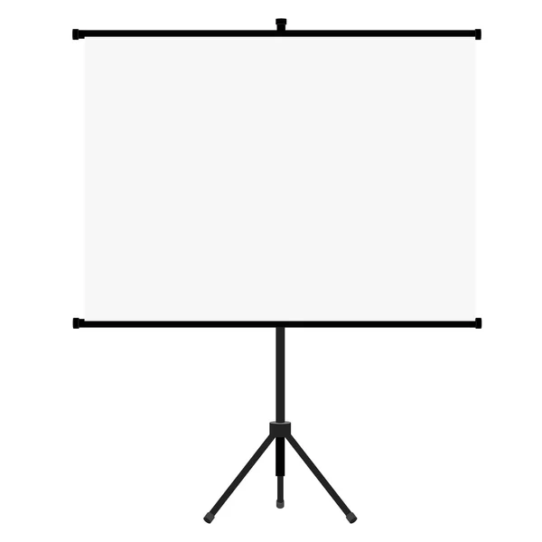 Realistisches Projektor-Bildschirm-Symbol — Stockfoto