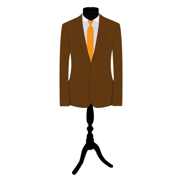 Коричневый костюм бизнесмена — стоковое фото