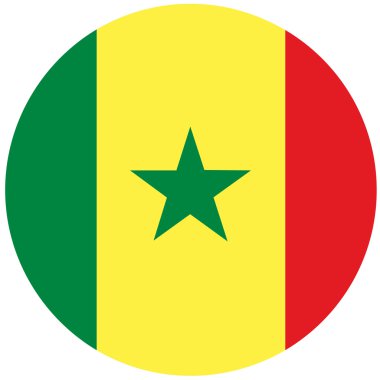 Senegal bayrak raster