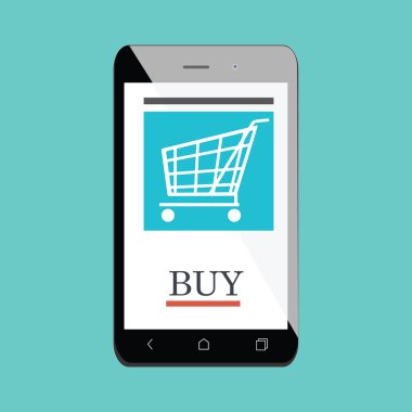 Mobil alışveriş simgesi