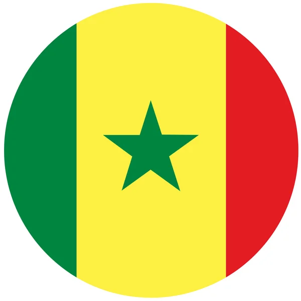Sénégal drapeau raster — Photo