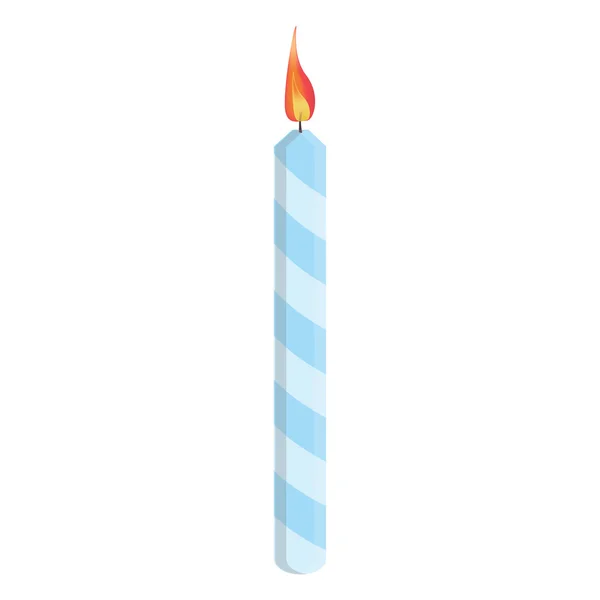 Modré narozeninové svíčky — Stock fotografie