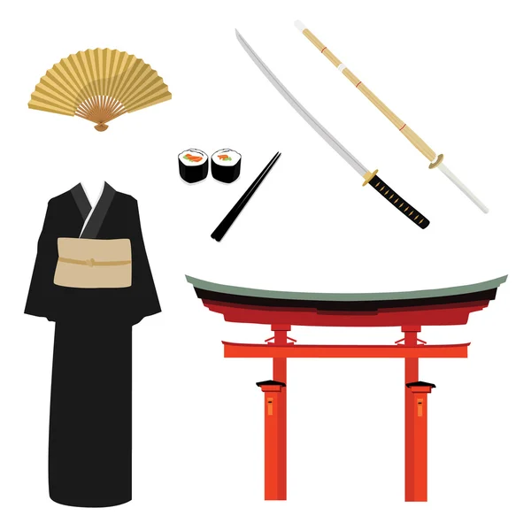 Conjunto de símbolos Japón — Foto de Stock