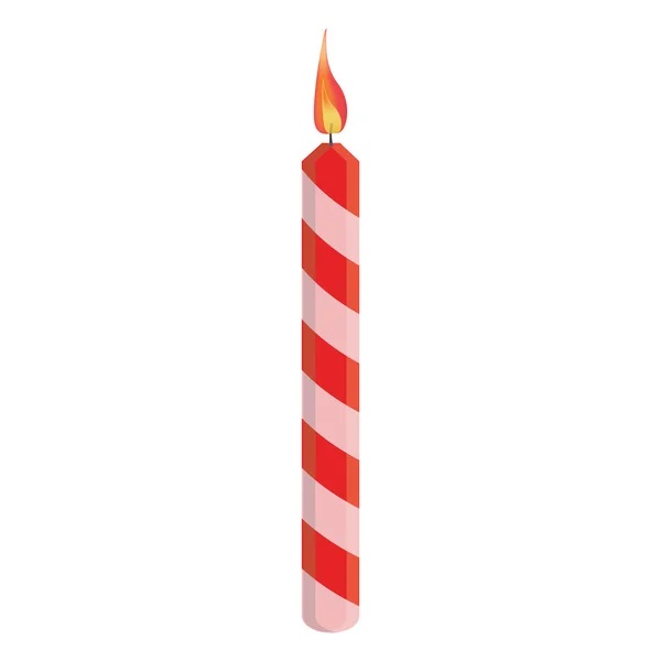 Red birthday candle — Stock Photo, Image