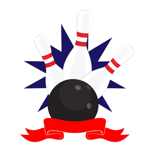 Bowling club logo — Stockfoto