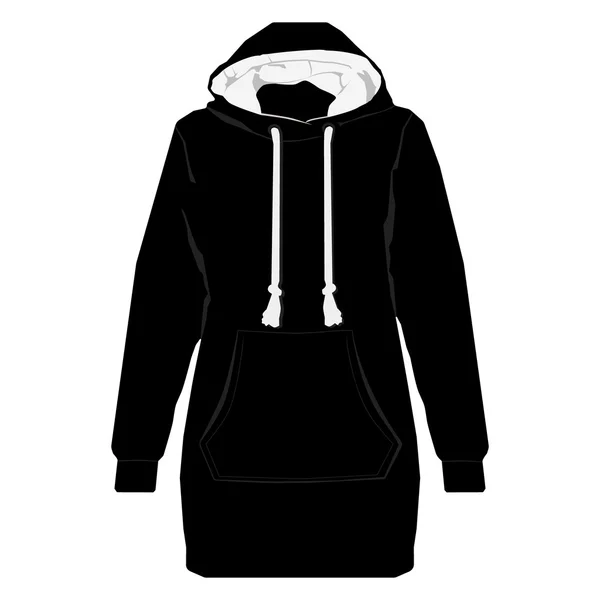 Svart hoodie raster — Stockfoto