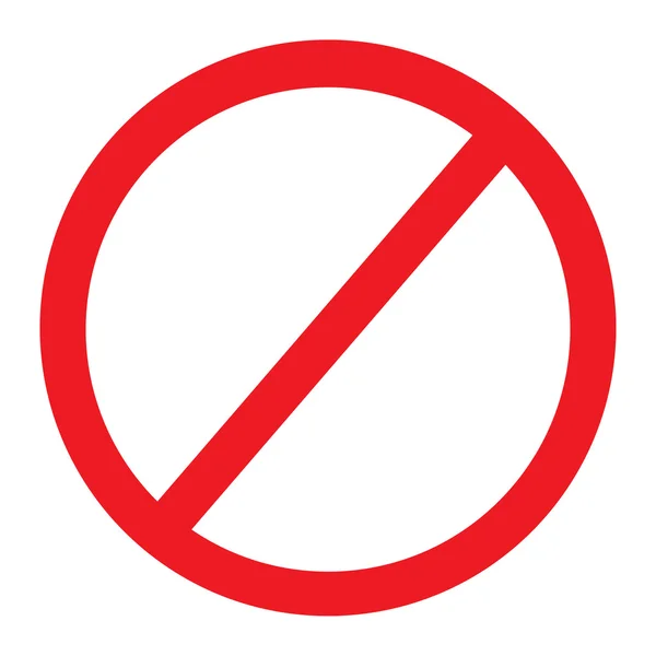 No sign icon — Stock Photo, Image