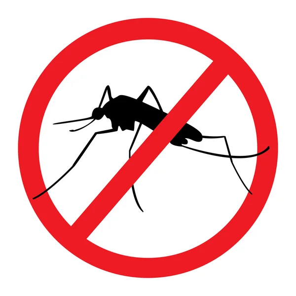 Detener signo de mosquito — Foto de Stock