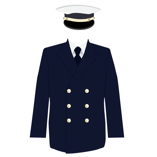 Námořní kapitán jednotné — Stock fotografie