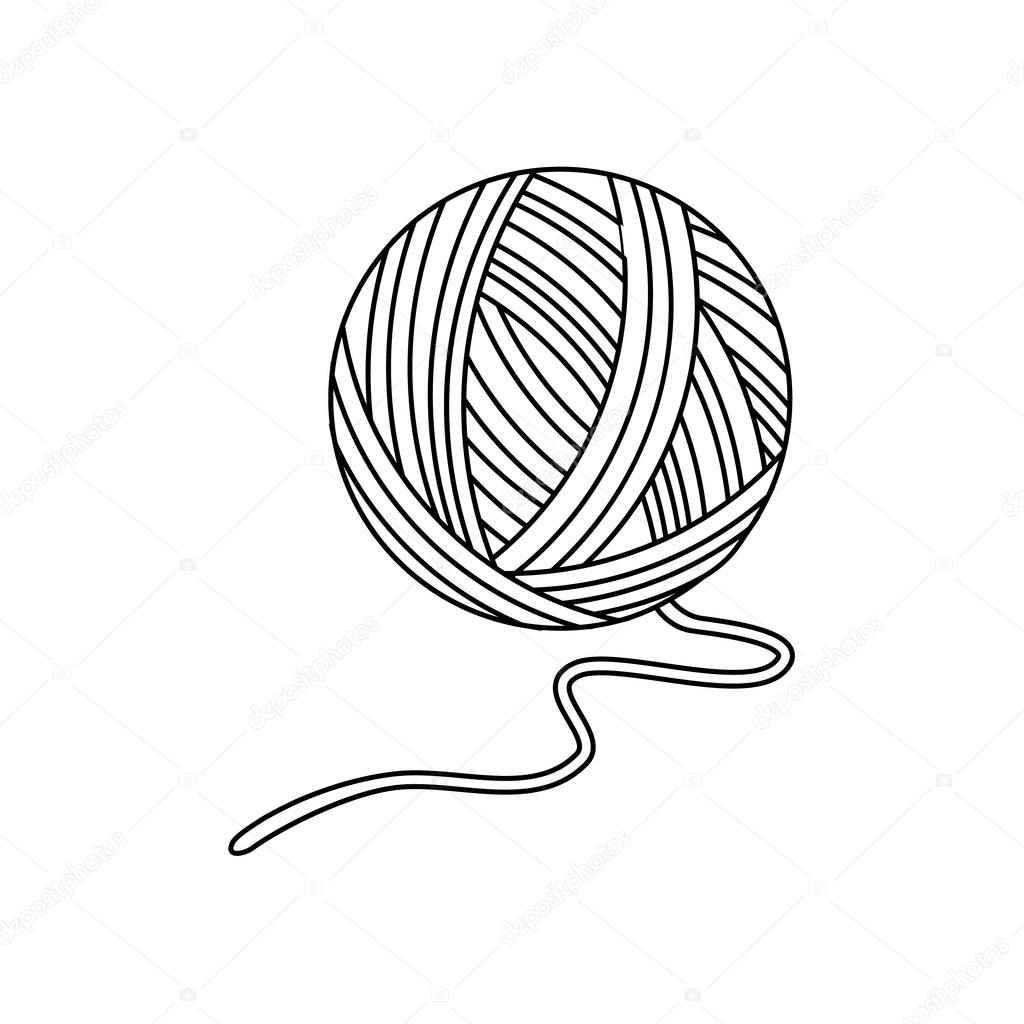 Download Yarn ball raster — Stock Photo © viktorijareut #116876552