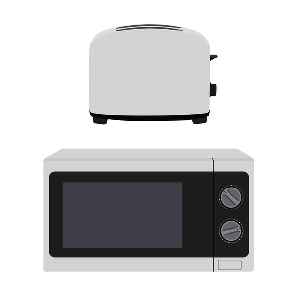 Microeave and toaster — Stock Photo, Image