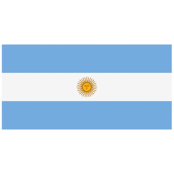 Prostokątne flagą Argentyny — Zdjęcie stockowe
