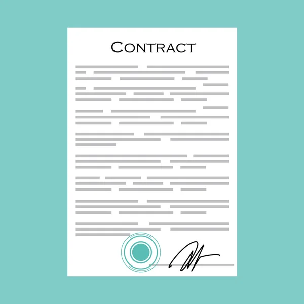 Företag kontrakt ikonen — Stockfoto