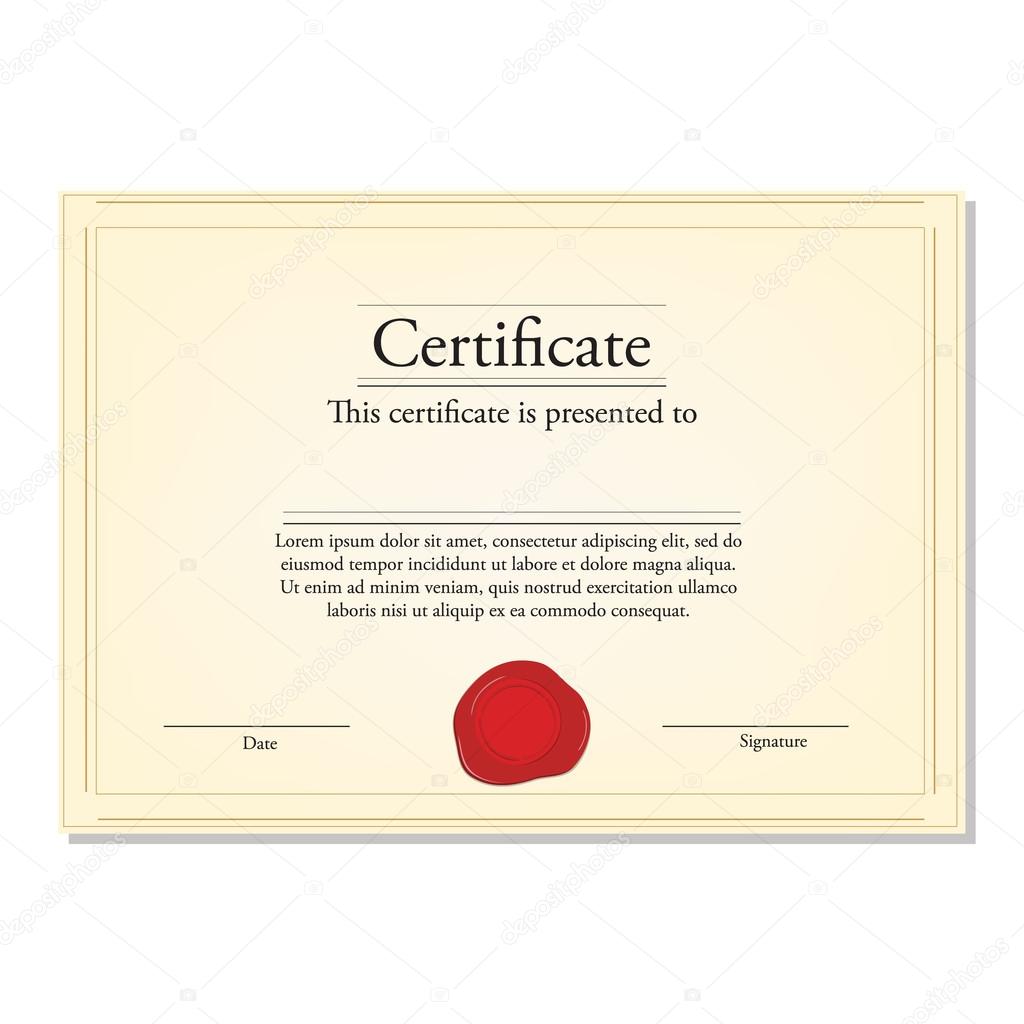 Certificate with wax stamp — Stock Photo © viktorijareut 118881528