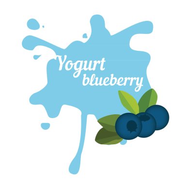 Böğürtlenli yoğurt sıçrama