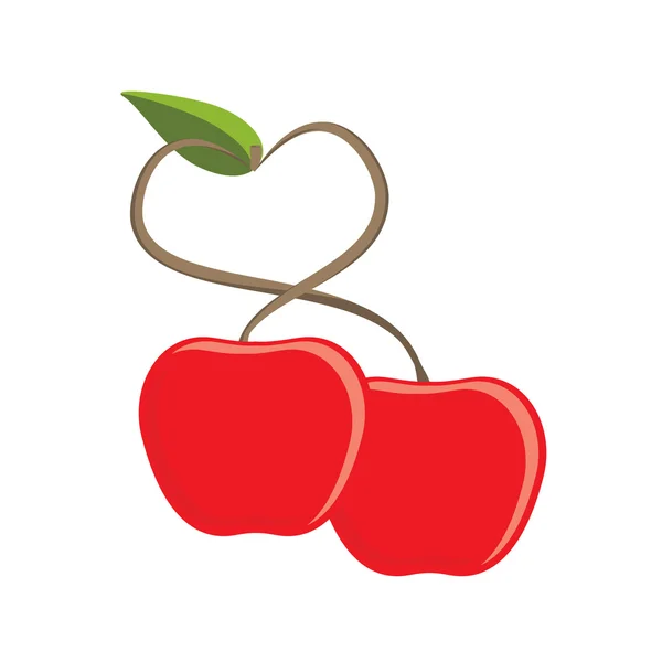 Love cherry raster — Stock Photo, Image