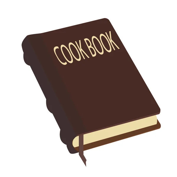 Książkę kucharską brązowy — Zdjęcie stockowe