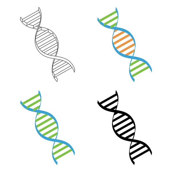 Набір растрових ДНК — стокове фото