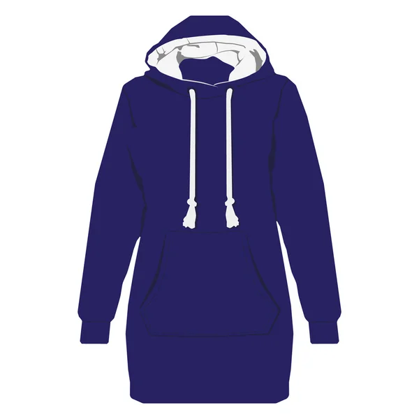 Blue hoodie raster — Stock Photo, Image