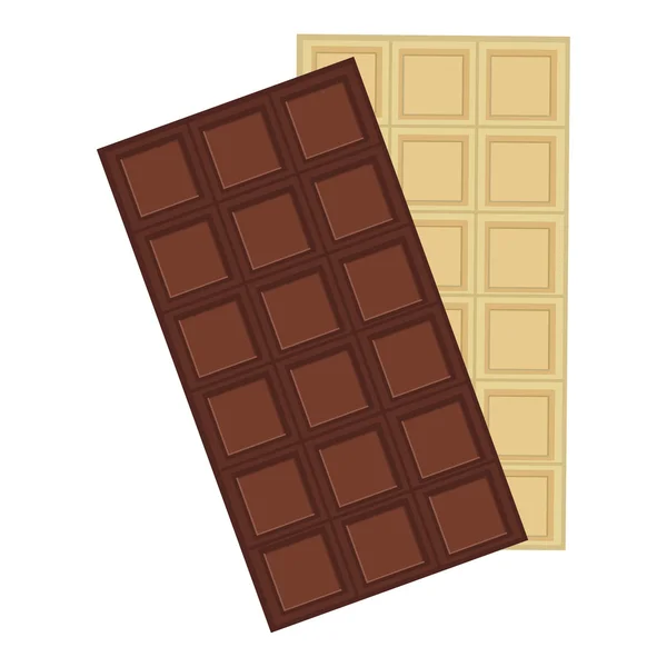 Chocolate bar white and dark — Stock Photo, Image