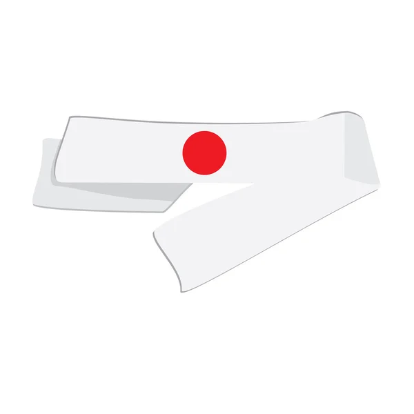 Branco japonês headband — Fotografia de Stock