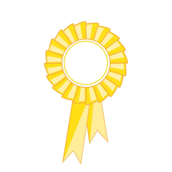 Ribbon award żółty — Zdjęcie stockowe