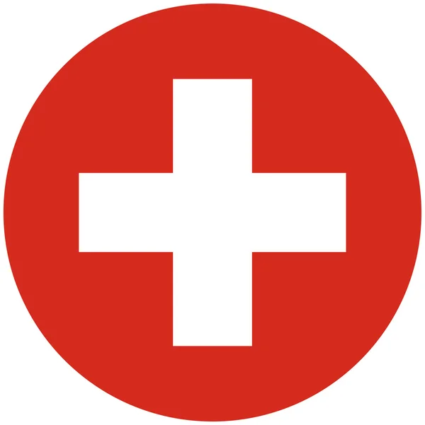 Flagge der Schweiz — Stockfoto