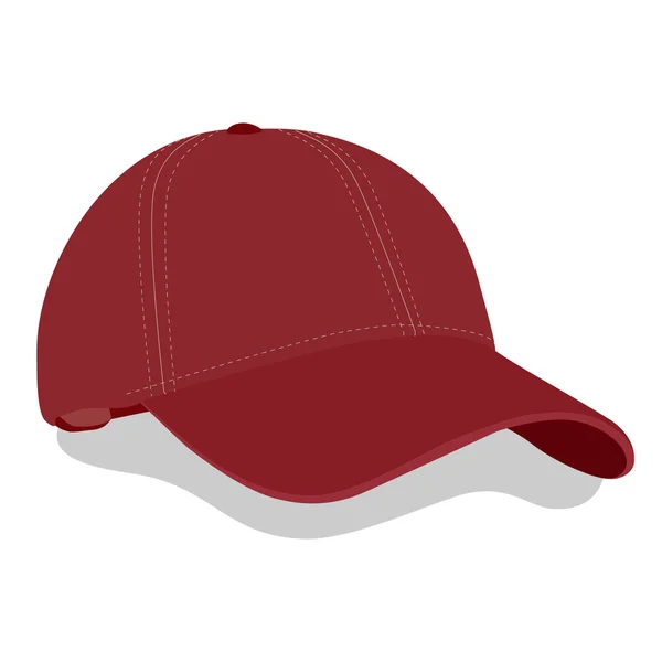 赤野球帽 — ストックベクタ