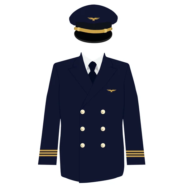 Pilotní uniforma raster — Stock fotografie