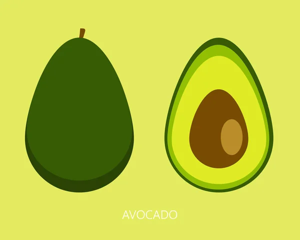 Twee Plakken Avocado Geïsoleerd Witte Achtergrond Een Stuk Met Kern — Stockfoto