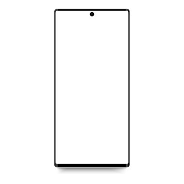 Modern bir cep telefonunun akıllı şekli. İnce bir kenarı olması için tasarlandı.