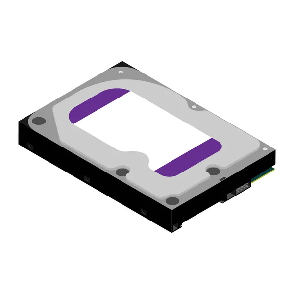 Festplatte Isoliert Auf Weißem Hintergrund Computer Hdd Festplatte Computerspeicher — Stockfoto