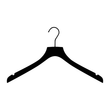 Moda ve bebek kıyafetleri askısı Raster simgesi beyaz arka planda izole edilmiş