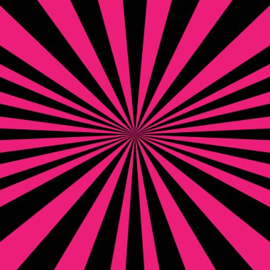 Radyal ışınları, komik etkisi, girdap arka planı olan pembe psikedelik sarmal vektör çizimi. Hipnotik spiral