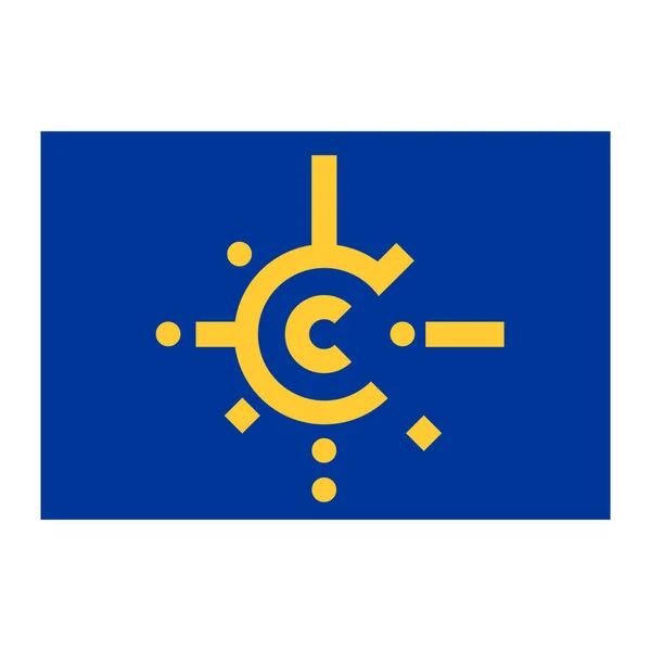 Bandera Del Cefta Tratado Libre Comercio Europa Central Vector — Vector de stock