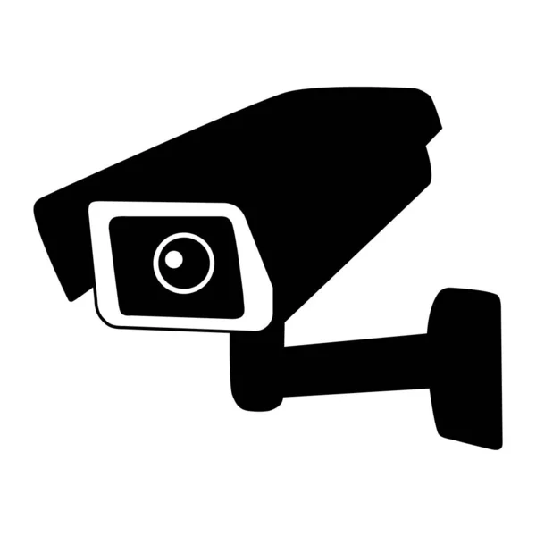 监视摄像头光栅图标 监视监视器摄像头Cctv 安全摄像头 — 图库照片