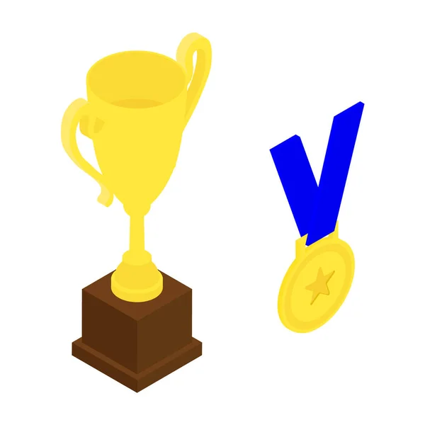 Trophy Cup Golden Medal Champion Trophy Shiny Golden Cup Sport — Stock Photo, Image