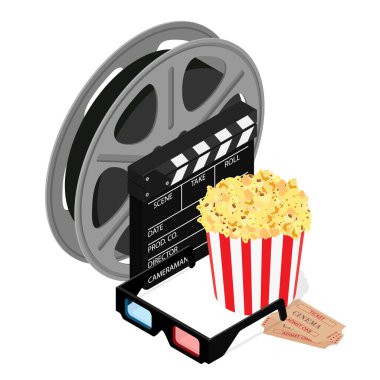 İnternette patlamış mısır, 3D bardaklar ve film şeridi sinematografisi konseptiyle izlenen bir sinema filmi..