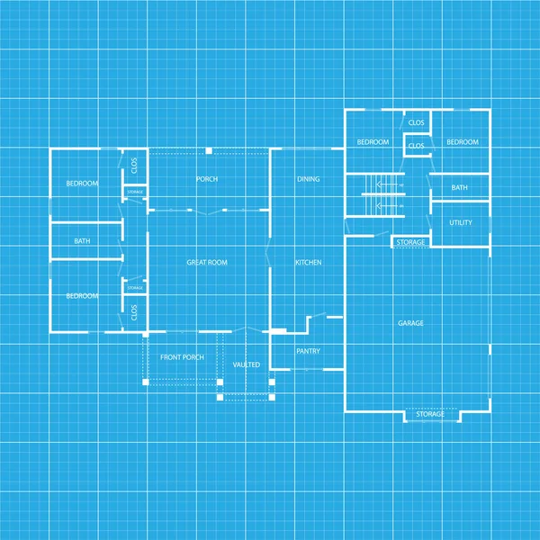 Architectes Concept Ingénieur Appartement Projet Architectural Esquisse Plan Directeur — Image vectorielle