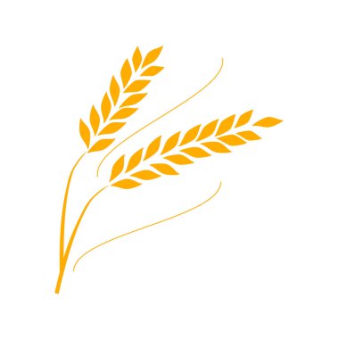 Tarım Buğdayı Logo Şablonu vektör simgesi