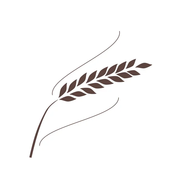 Agriculture Wheat Logo Template Vector Icon — Stock Vector