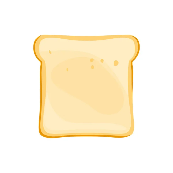 Pain Grillé Tranché Isolé Sur Blanc Toast Vue Dessus Tranche — Photo