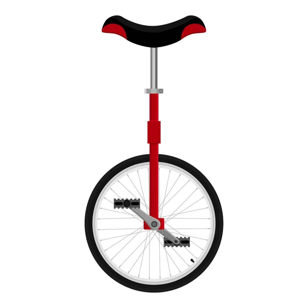 Monociclo Vectorial Circo Performer Hobby Pedal Drive Vehículo Transporte Una — Vector de stock