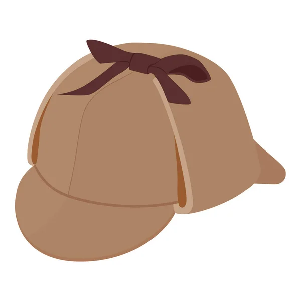 Sherlock Holmes Hat Vector 배낭에 했습니다 스토커 — 스톡 벡터