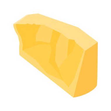 Beyaz arka planda yalıtılmış parmesan peyniri. Vektör