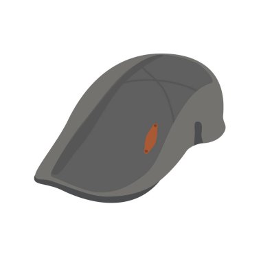 Düz doruk noktası beyaz arkaplanda izole edilmiş, raster.