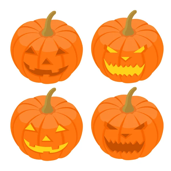 Orange Kürbis mit Lächeln für Ihr Design für die Feiertage Halloween. — Stockfoto